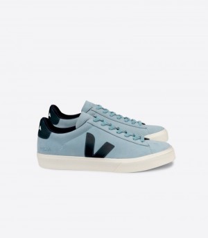 Veja Campo Nubuck Sneakers Dames Blauw Donkerblauw | D4O7N5