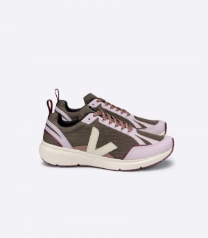 Veja Condor 2 Alveomesh Sneakers Dames Olijfgroen Paars | NO2SKT