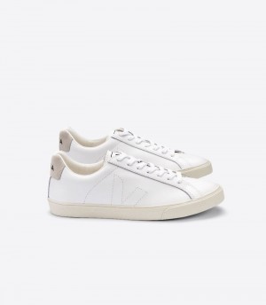 Veja Esplar Leren Sneakers Dames Wit | XNA-4254