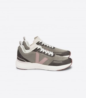 Veja Impala Jacquard Sneakers Dames Olijfgroen Roze | RPG-0310