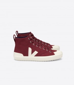 Veja Nova Ht Canvas Sneakers Dames Bordeaux | UKE-1760