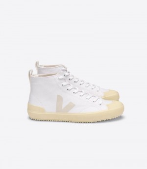 Veja Nova Ht Canvas Sneakers Dames Wit Beige | ENJ-9472