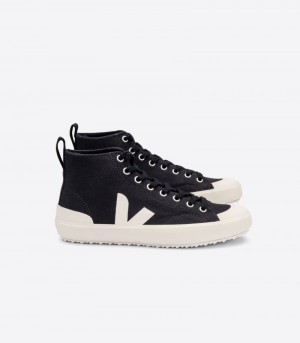 Veja Nova Ht Canvas Sneakers Heren Zwart Wit | YEI-3669