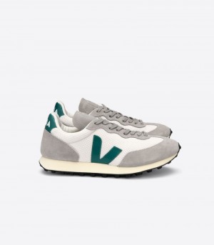 Veja Rio Branco Hexamesh Gravel Sneakers Dames Grijs Wit Groen | NCRUWW