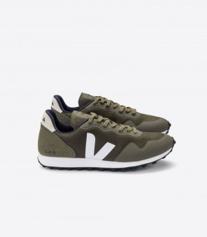 Veja Sdu B-Mesh Sneakers Dames Olijfgroen Wit | ESW-1882