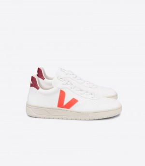 Veja V-10 CWL Sneakers Heren Wit Oranje | 13SCKR