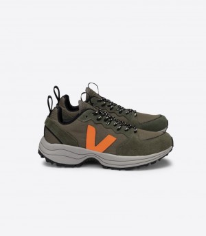 Veja Venturi Ripstop Sneakers Dames Olijfgroen Oranje | 6YYNO1