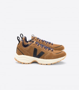 Veja Venturi Suede Sneakers Dames Bruin Zwart | SH5IDI