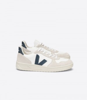 Veja Vstore V-10 Bmesh Sneakers Dames Wit Donkerblauw | P6HPN0