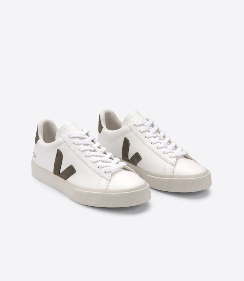 Veja Campo Chromefree Sneakers Dames Wit Olijfgroen | WAOVVI