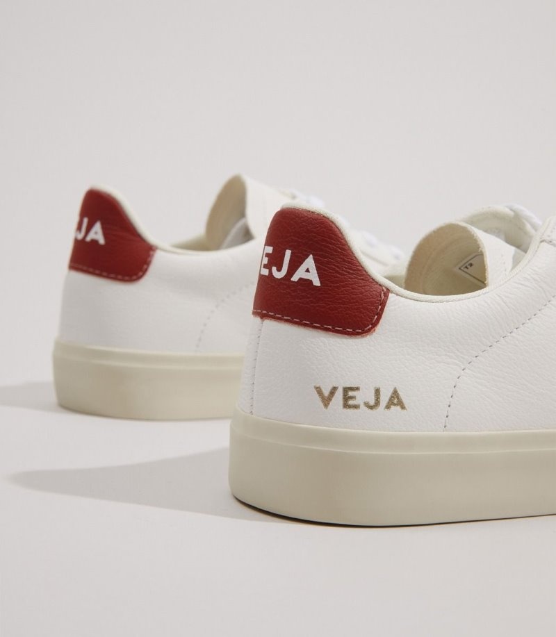 Veja Campo Chromefree Sneakers Dames Wit Rood | SG0Y1G