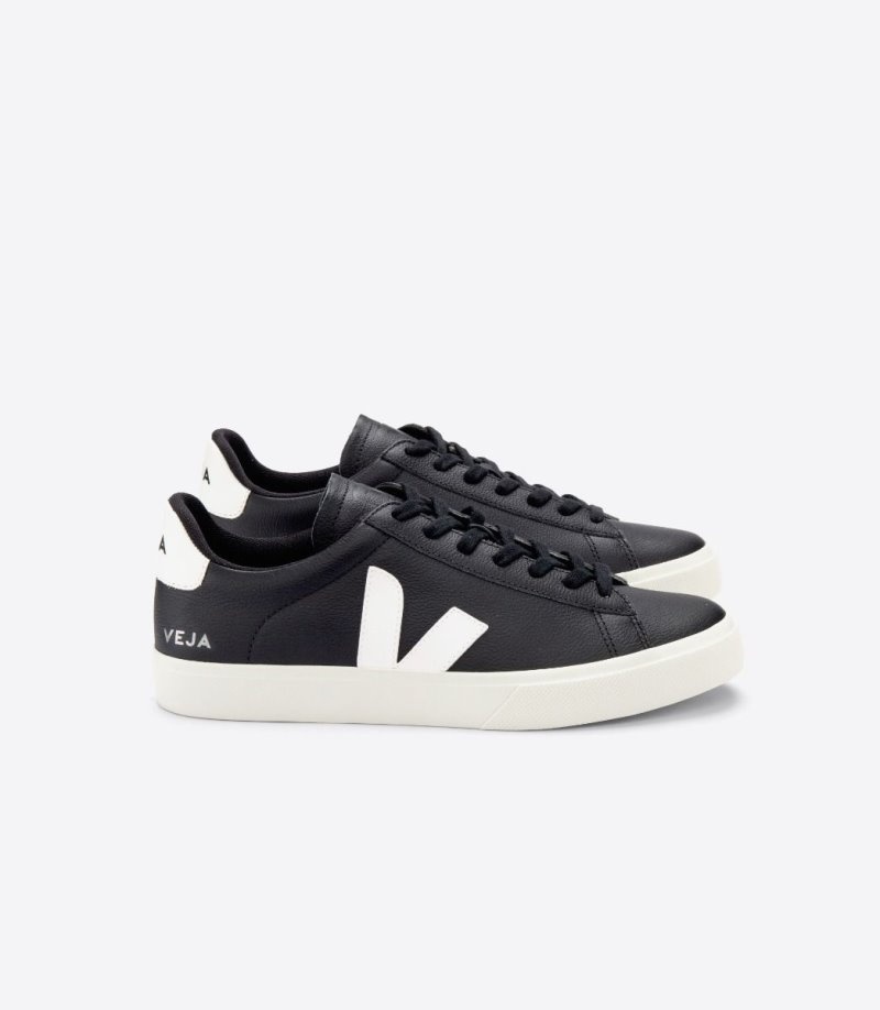 Veja Campo Chromefree Sneakers Dames Zwart Wit | UII07S