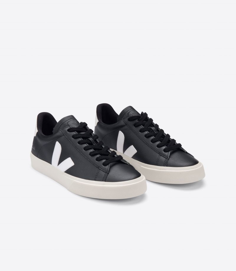 Veja Campo Chromefree Sneakers Heren Zwart Wit | CW7ZKU