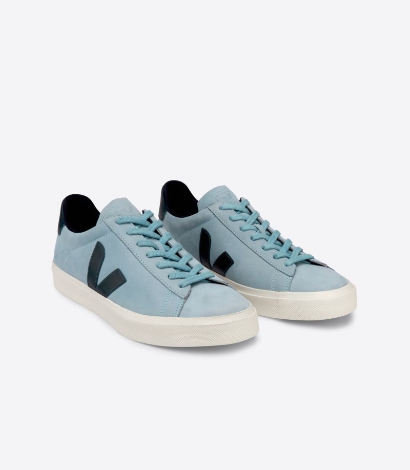 Veja Campo Nubuck Sneakers Heren Blauw Donkerblauw | B5HFZB