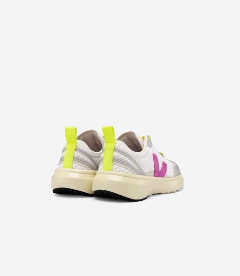 Veja Canary Elastic Kanten Sneakers Kinderen Wit Paars | BLQ-0550