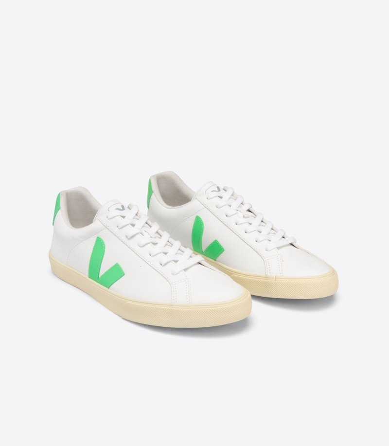 Veja Esplar Chromefree Sneakers Dames Wit Groen | VAG-9124