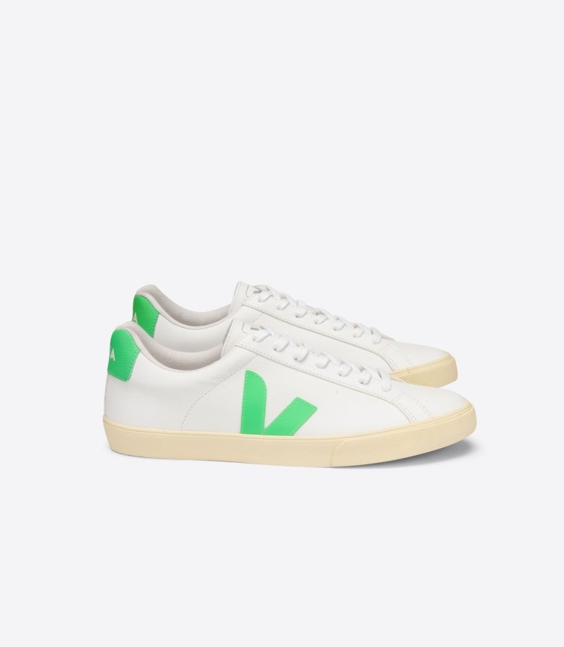 Veja Esplar Chromefree Sneakers Dames Wit Groen | VAG-9124