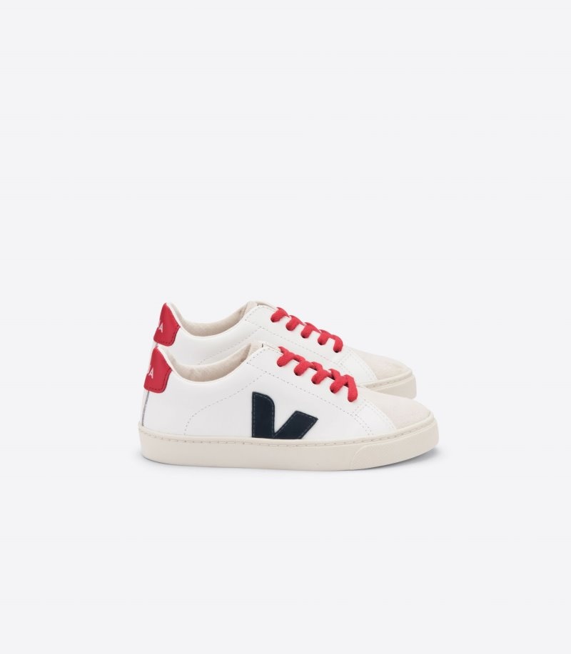 Veja Esplar Extra Sneakers Kinderen Wit Donkerblauw | NRI-2396