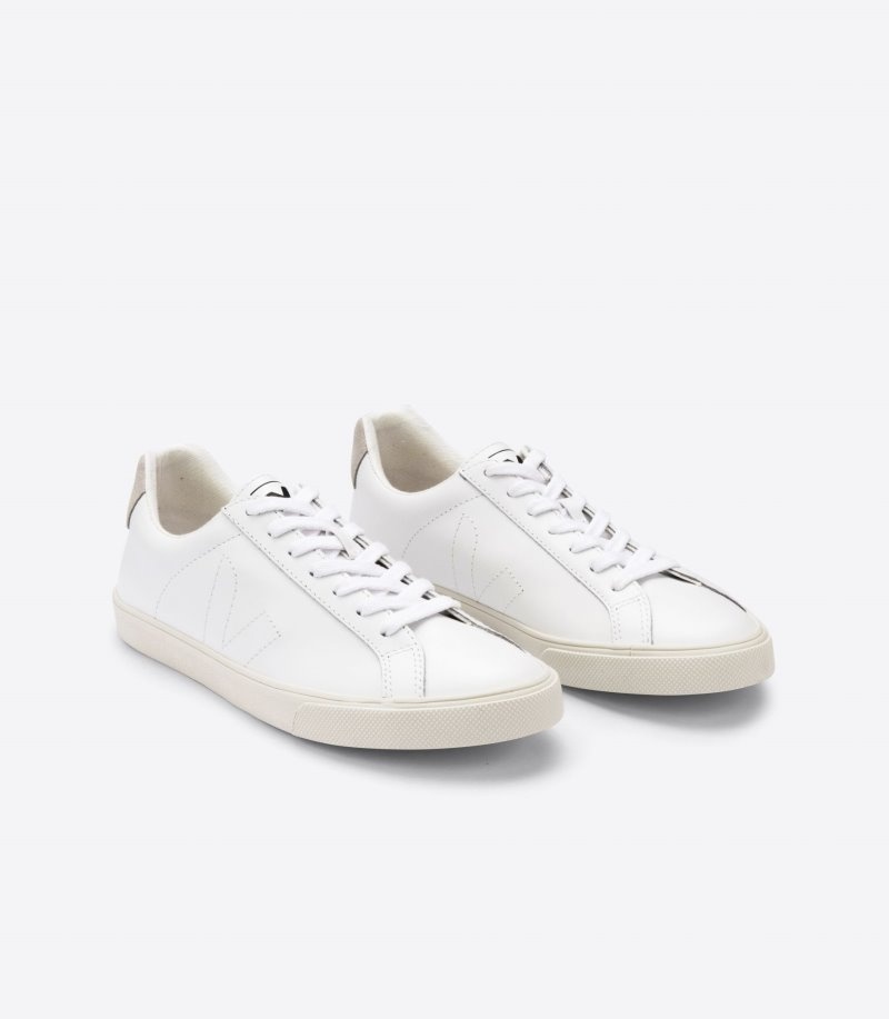 Veja Esplar Leren Sneakers Dames Wit | XNA-4254