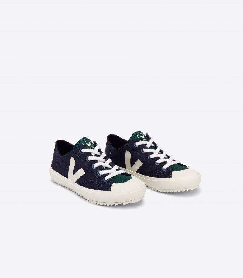 Veja Flip Canvas Sneakers Kinderen Blauw Wit | FGU-8113