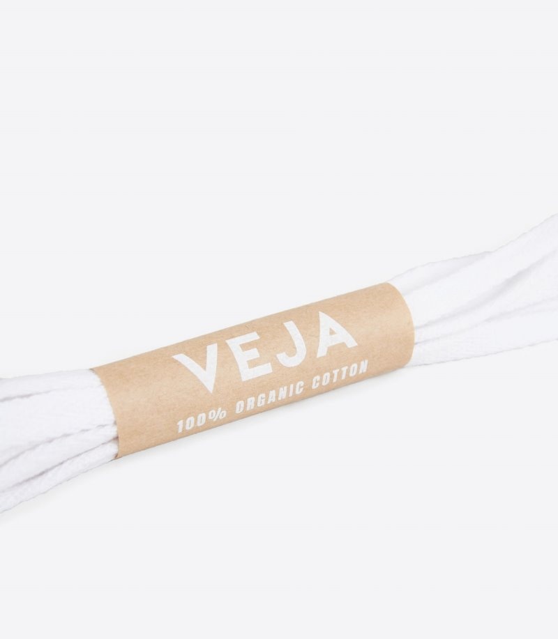 Veja Laces Organic Katoenen Veters Dames Wit | XGT-8791