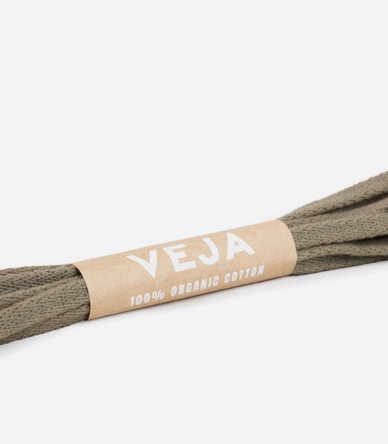 Veja Laces Organic Katoenen Veters Dames Olijfgroen | QJK-3306