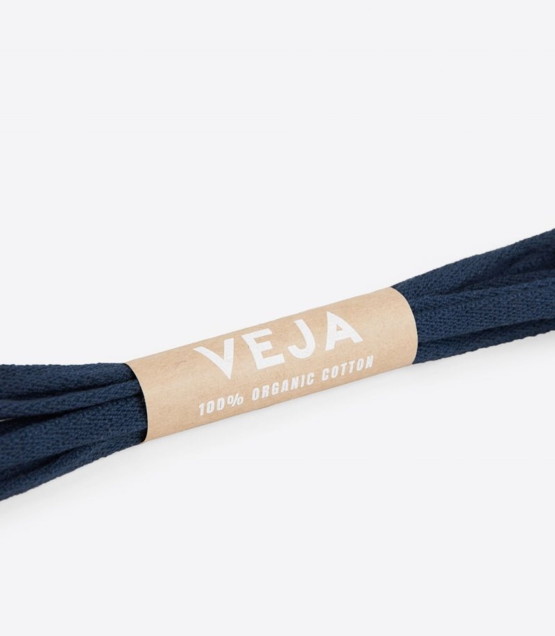 Veja Laces Organic Katoenen Veters Dames Donkerblauw | IFD-8589