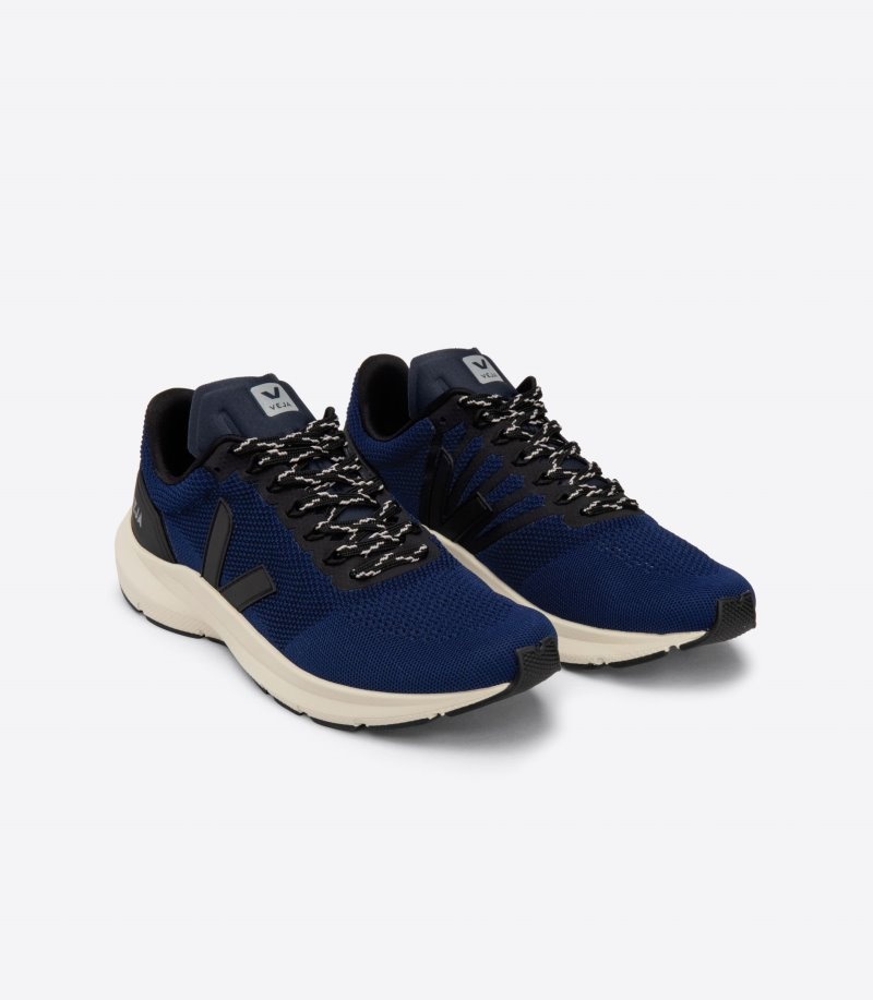 Veja Marlin Lt V-knit Sneakers Heren Zwart Donkerblauw | 7K1K1H