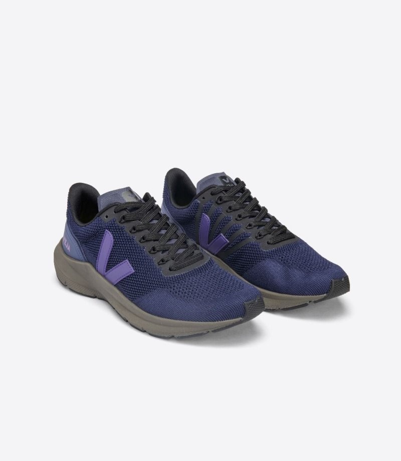 Veja Marlin V-knit Sneakers Dames Paars Donkergrijs | GE1ARS