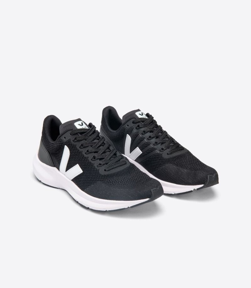 Veja Marlin V-knit Sneakers Dames Zwart Wit | WIQSOT