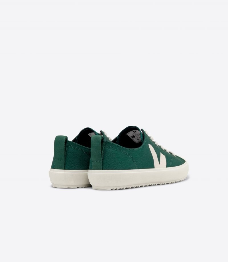 Veja Nova Canvas Sneakers Heren Groen Wit | QBO-9370