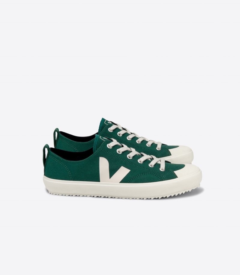 Veja Nova Canvas Sneakers Heren Groen Wit | QBO-9370