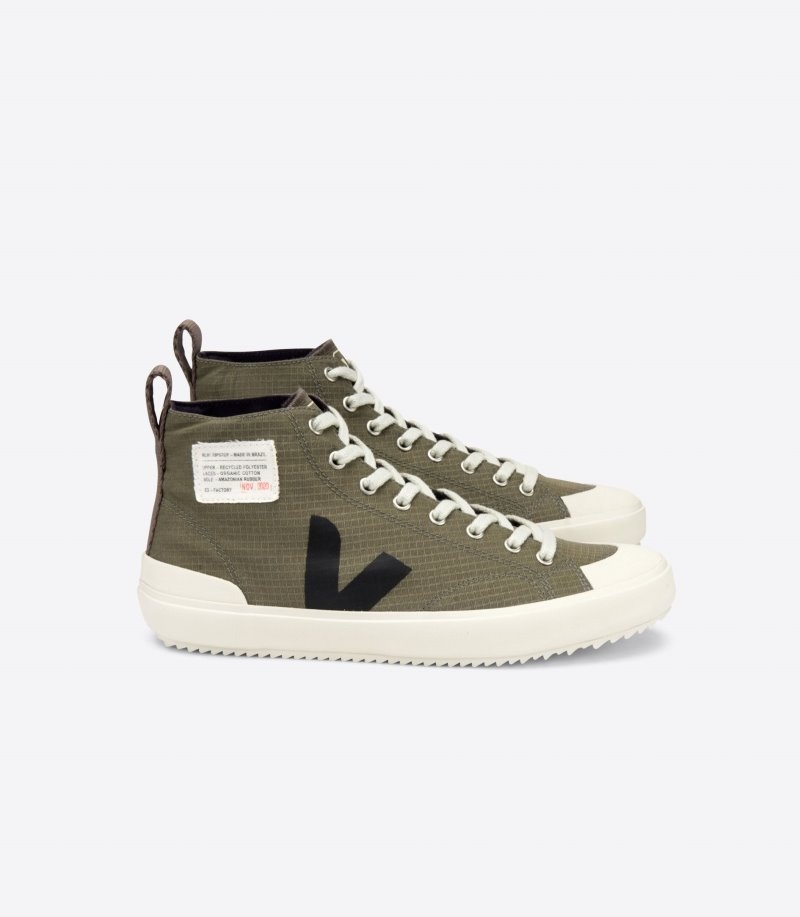 Veja Nova Hl Ripstop Sneakers Dames Olijfgroen Zwart | OPB-6837