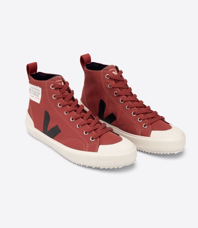 Veja Nova Hl Ripstop Sneakers Dames Rood Zwart | HHL-1683