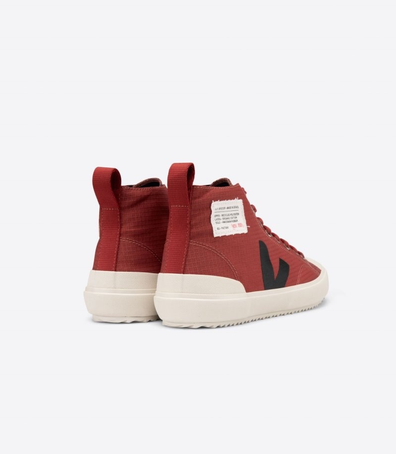 Veja Nova Hl Ripstop Sneakers Dames Rood Zwart | HHL-1683