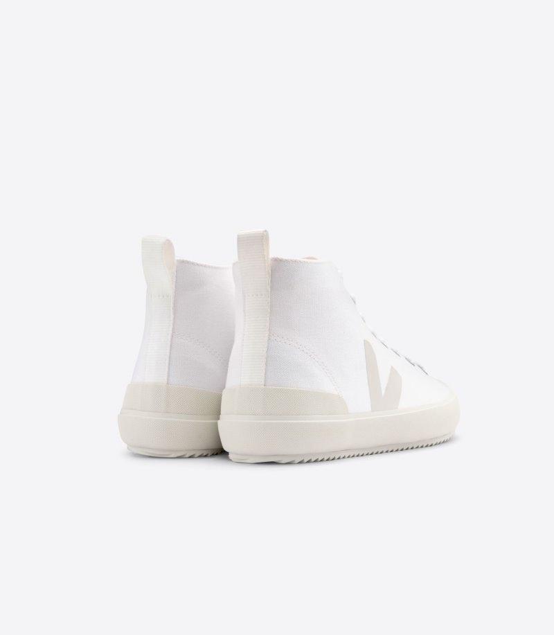 Veja Nova Ht Canvas Sneakers Dames Wit Lichtgrijs | UOK-6202