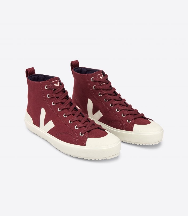 Veja Nova Ht Canvas Sneakers Heren Bordeaux | ZYW-9899