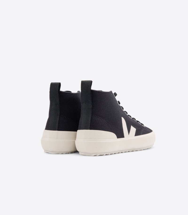 Veja Nova Ht Canvas Sneakers Heren Zwart Wit | YEI-3669