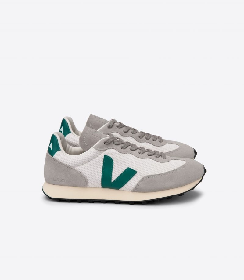 Veja Rio Branco Alveomesh Sneakers Dames Grijs Wit Groen | M5S23G