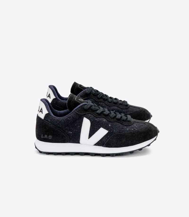 Veja Rio Branco Flannel Sneakers Dames Wit Donkergrijs | 2EJB19