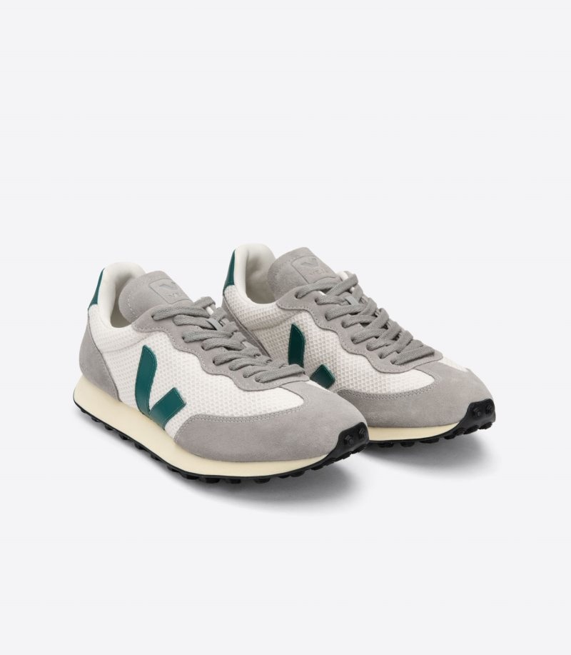 Veja Rio Branco Hexamesh Gravel Sneakers Dames Grijs Wit Groen | NCRUWW