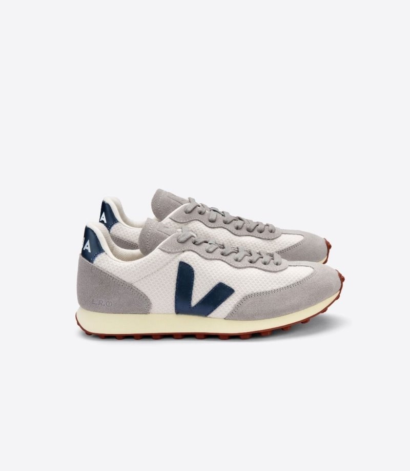 Veja Rio Branco Hexamesh Gravel Sneakers Dames Donkerblauw Blauw Grijs | ADQTIL