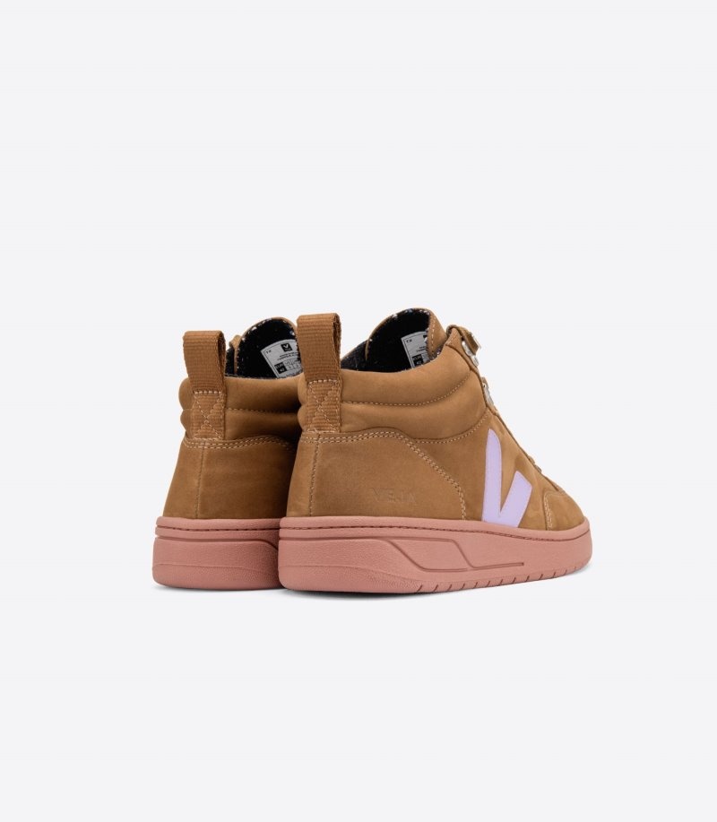 Veja Roraima Nubuck Sneakers Dames Bruin Paars | 5Y6J9S