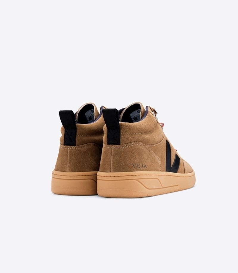 Veja Roraima Suede Sneakers Dames Bruin Zwart | Q4U759