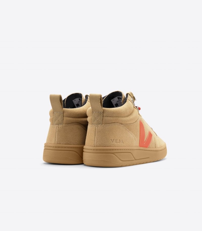 Veja Roraima Suede Sneakers Dames Bruin Oranje | 6IXOHM