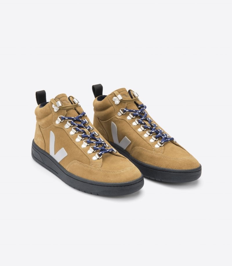 Veja Roraima Suede Sneakers Dames Donkergrijs Bruin | W4YQH3