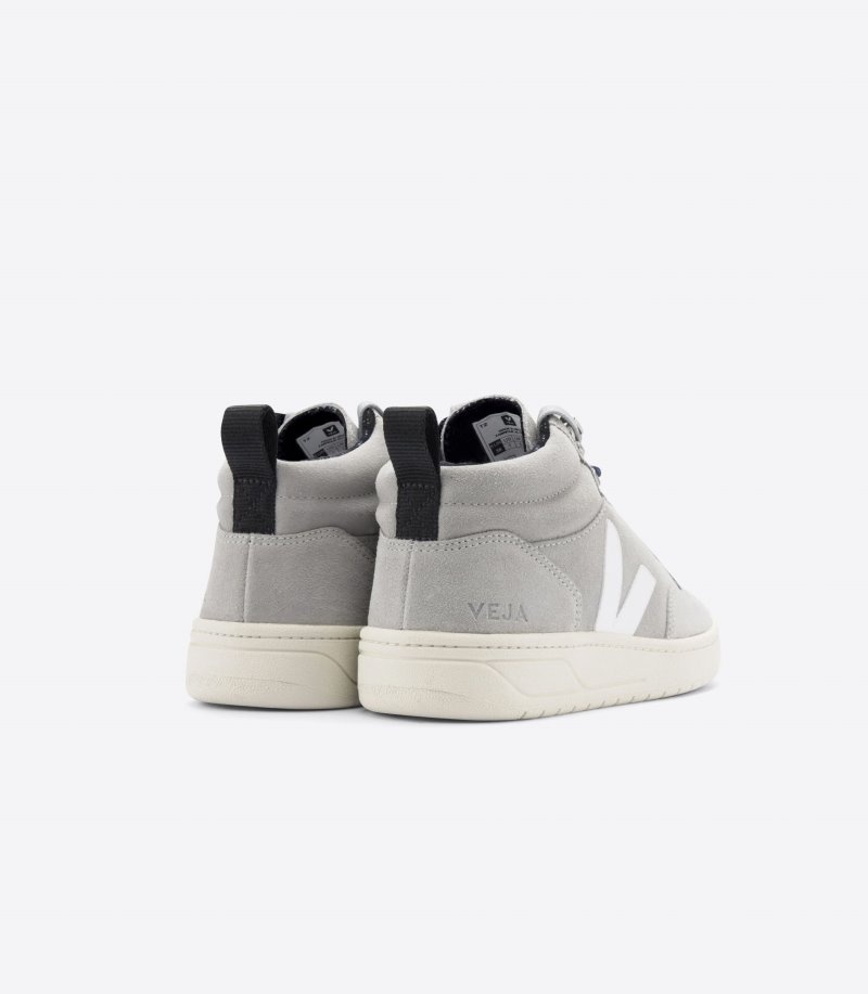 Veja Roraima Suede Sneakers Heren Grijs Wit | RF10CY