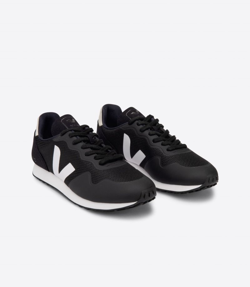 Veja Sdu B-Mesh Sneakers Heren Zwart Wit | XBB-4847