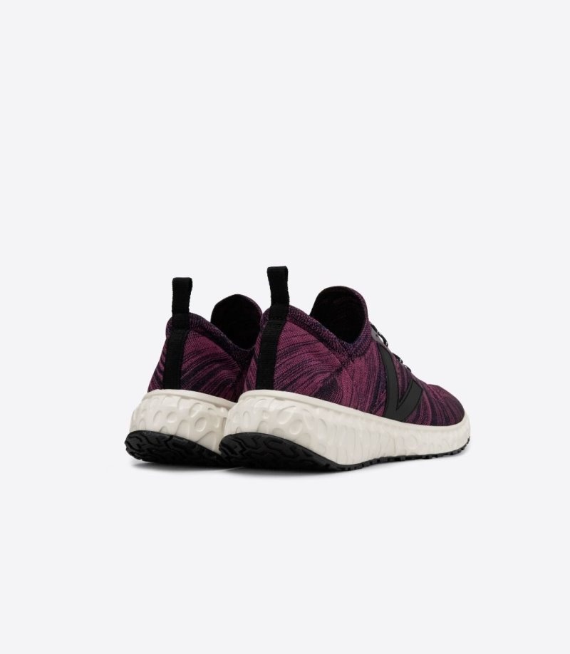 Veja Thunderbird V-knit Sneakers Dames Fuchsie Zwart | 5Q2AA4