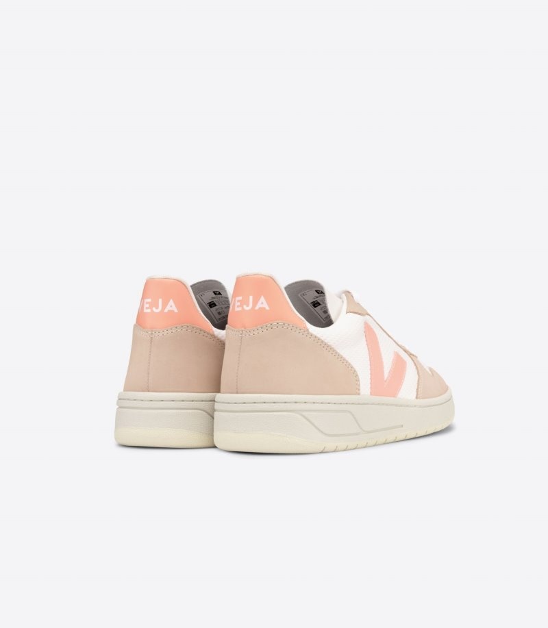 Veja V-10 Alveomesh Sneakers Dames Wit Beige | XN7XH9